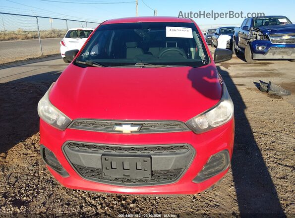 KL8CB6SA7HC782557 2017 CHEVROLET SPARK Red ხელსაწყოთა პანელის ხედი