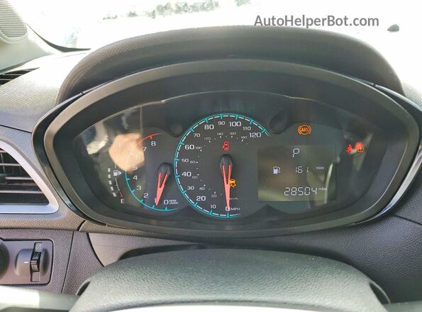 KL8CB6SA7MC731165 2021 CHEVROLET SPARK Cream Instrument cluster view