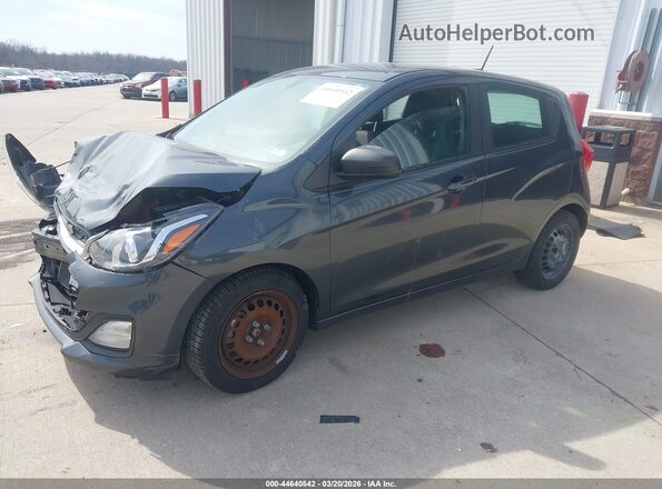 KL8CB6SA8KC711651 2019 CHEVROLET SPARK Gray Առջևի ձախ երեք քառորդ տեսարան