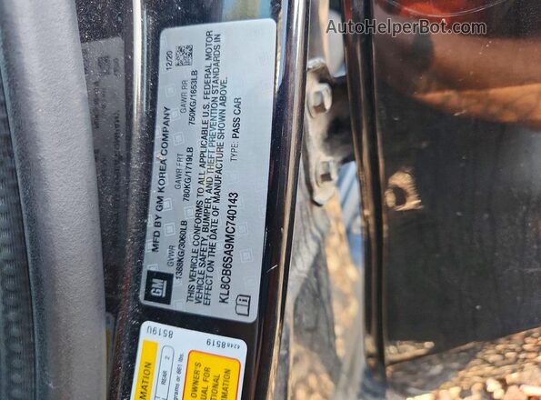 KL8CB6SA9MC740143 2021 CHEVROLET SPARK Black Widok komory silnika