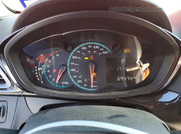 KL8CD6SA8MC747739 2021 CHEVROLET SPARK Red Instrument cluster view