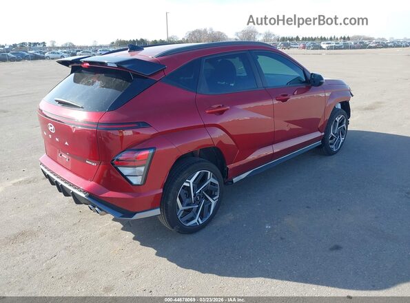 KM8HACA38RU111438 2024 HYUNDAI KONA Red უკანა მარჯვენა