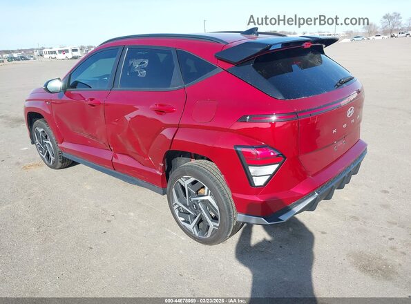 KM8HACA38RU111438 2024 HYUNDAI KONA Red უკანა მარცხენა