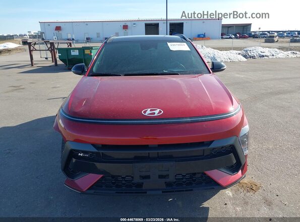 KM8HACA38RU111438 2024 HYUNDAI KONA Red ხელსაწყოთა პანელის ხედი
