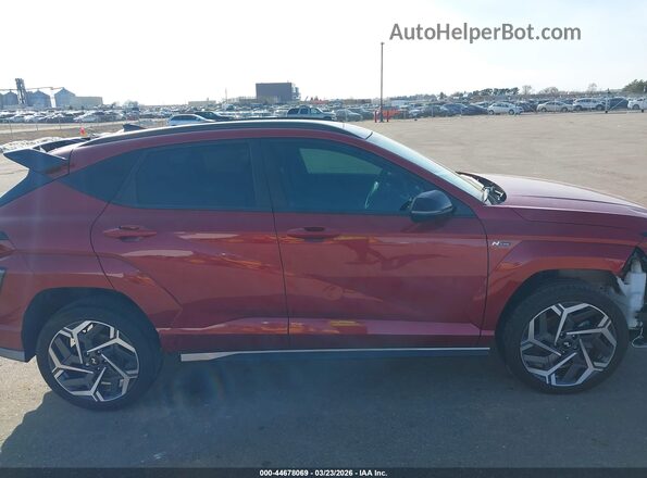 KM8HACA38RU111438 2024 HYUNDAI KONA Red უკანა სალონის ხედი