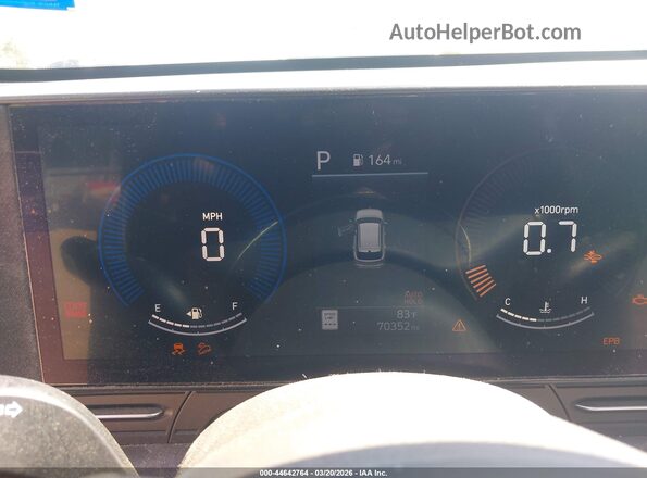 KM8HB3AB2RU110046 2024 HYUNDAI KONA Gray უკანა სავარძლების ხედი
