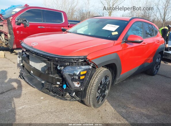 KM8HBCAB8RU097240 2024 HYUNDAI KONA Orange წინა მარცხენა ხედი სამი მეოთხედიდან