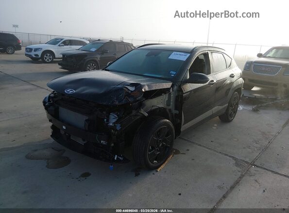 KM8HF3AB4TU364448 2026 HYUNDAI KONA Black წინა მარცხენა ხედი სამი მეოთხედიდან