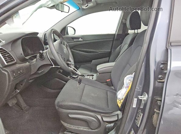 KM8J23A40MU366066 2021 HYUNDAI TUCSON Gray წინა სალონის ხედი
