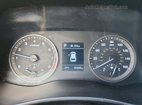 KM8J23A40MU384177 2021 HYUNDAI TUCSON Красный Вид щитка приборов