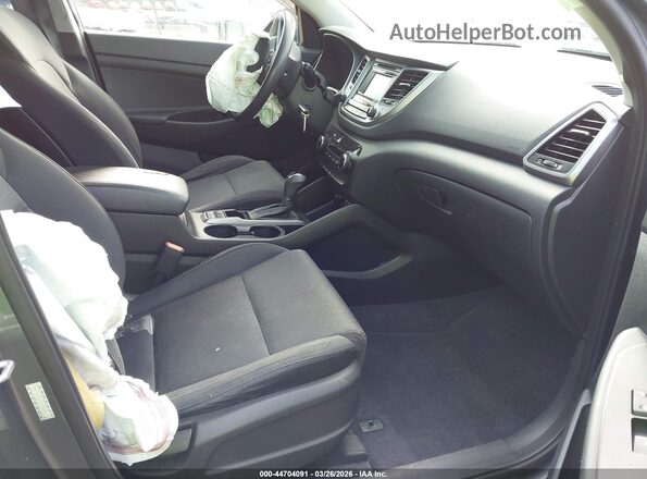 KM8J23A41GU116095 2016 HYUNDAI TUCSON Blue Вид салону спереду