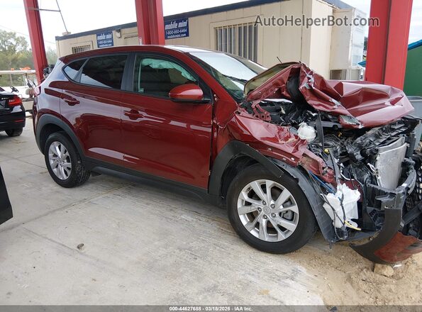KM8J23A42LU158205 2020 HYUNDAI TUCSON Red უკანა სალონის ხედი