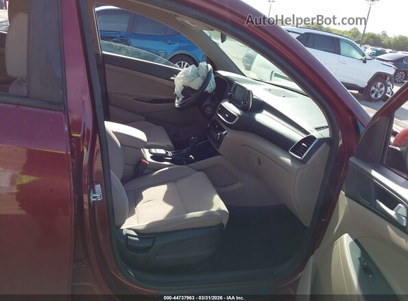 KM8J23A44LU241263 2020 HYUNDAI TUCSON Burgundy Front interior view