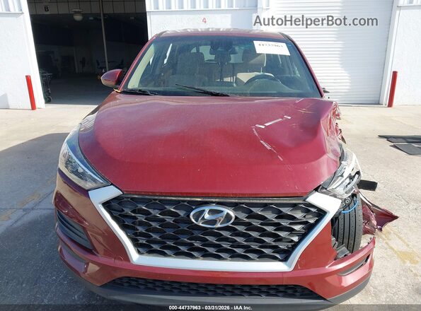 KM8J23A44LU241263 2020 HYUNDAI TUCSON Burgundy Instrument cluster view
