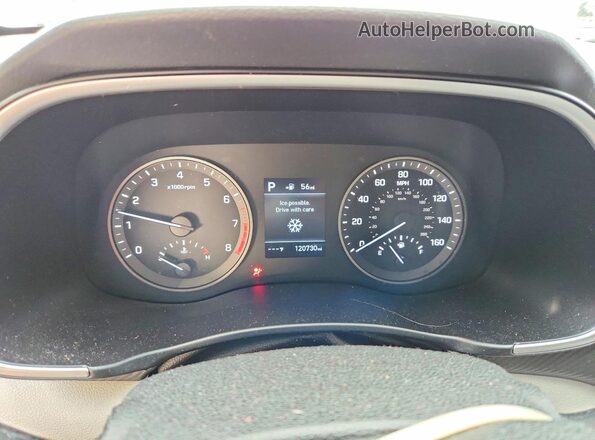 KM8J2CA44KU017652 2019 HYUNDAI TUCSON Белый Вид щитка приборов