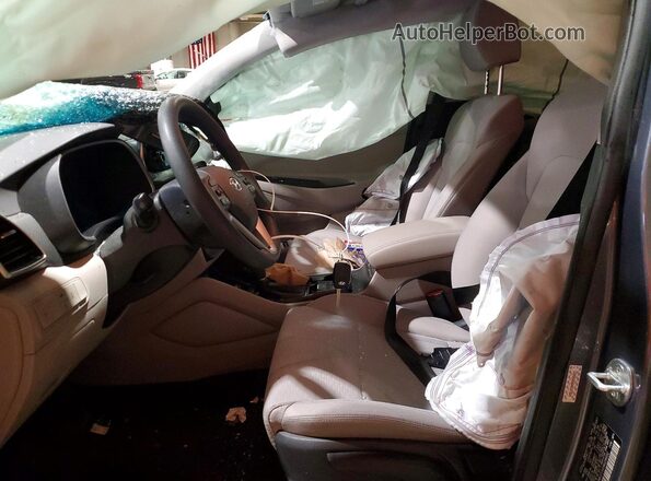 KM8J2CA45MU296032 2021 HYUNDAI TUCSON Gray Vista interior delantera