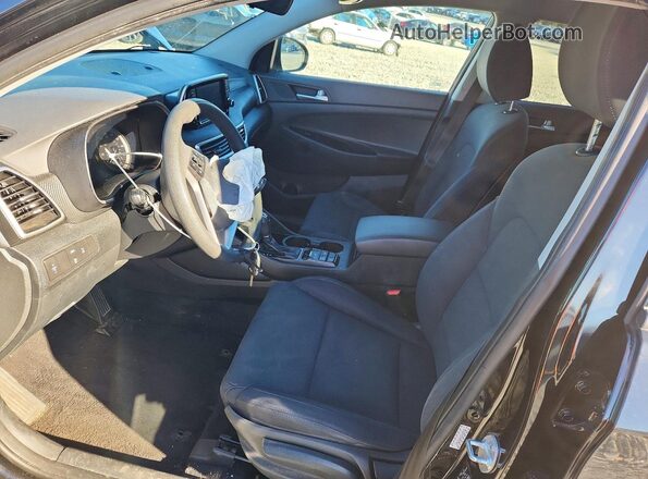 KM8J2CA4XMU349338 2021 HYUNDAI TUCSON Black Widok wnętrza z przodu