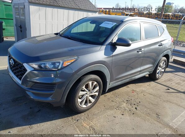 KM8J33A41KU073965 2019 HYUNDAI TUCSON Gray Առջևի ձախ երեք քառորդ տեսարան
