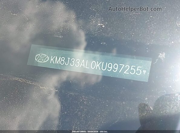 KM8J33AL0KU997255 2019 HYUNDAI TUCSON White Vista del compartimento del motor