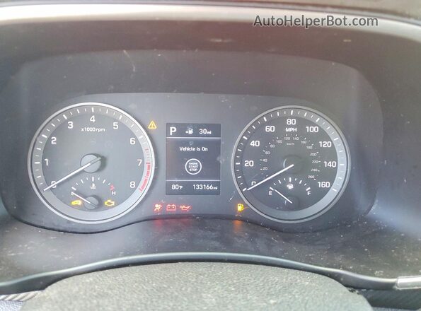 KM8J33AL1KU889291 2019 HYUNDAI TUCSON Red ხელსაწყოთა პანელის ხედი