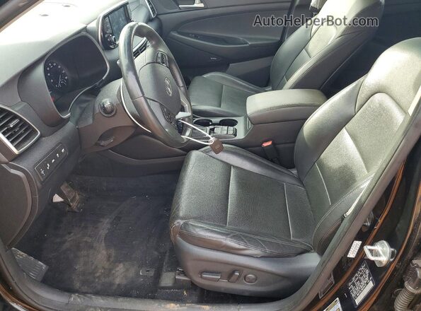 KM8J33AL3MU284238 2021 HYUNDAI TUCSON Black წინა სალონის ხედი