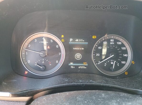 KM8J33AL3MU312152 2021 HYUNDAI TUCSON Black Вид щитка приладів
