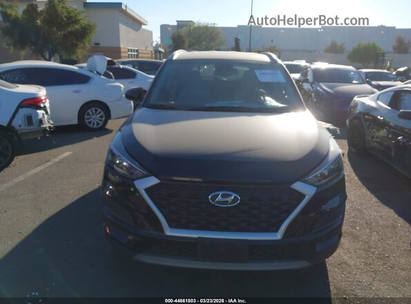 KM8J33AL5MU284483 2021 HYUNDAI TUCSON Черный Вид задней части салона