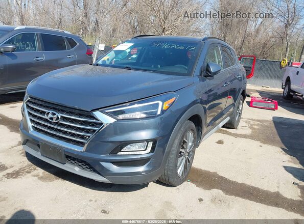 KM8J33AL6MU410317 2021 HYUNDAI TUCSON Gray Vista tres cuartos delantera izquierda