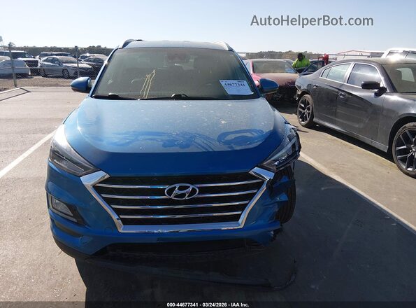 KM8J33ALXMU325738 2021 HYUNDAI TUCSON Blue Vista del cuadro de instrumentos