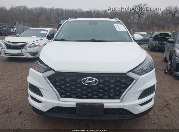 KM8J3CA40MU290992 2021 HYUNDAI TUCSON White Vista del cuadro de instrumentos