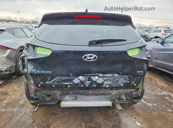KM8J3CA40MU318404 2021 HYUNDAI TUCSON Black უკანა ხედი