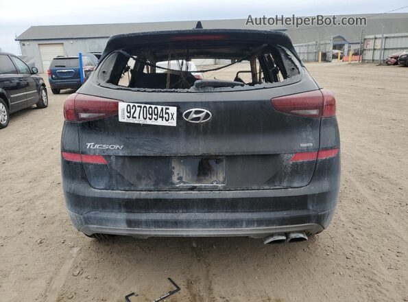 KM8J3CAL4MU407545 2021 HYUNDAI TUCSON Black Вид ззаду
