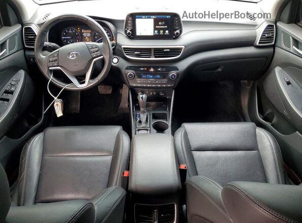 KM8J3CAL6MU394863 2021 HYUNDAI TUCSON Gray Առջևի վահանակի տեսք