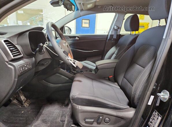 KM8J3CAL7MU360057 2021 HYUNDAI TUCSON Black წინა სალონის ხედი