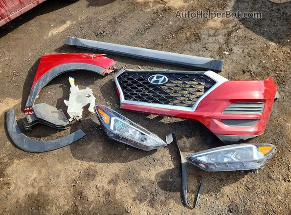 KM8J3CAL8MU364716 2021 HYUNDAI TUCSON Red VIN կոդի պիտակի տեսք