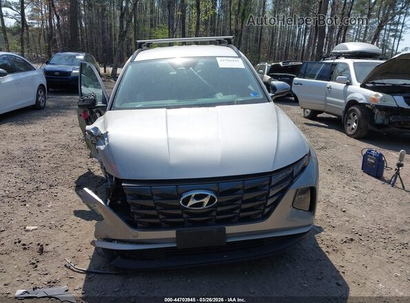 KM8JBCA19NU079316 2022 HYUNDAI TUCSON HYBRID Silver Vista interior trasera