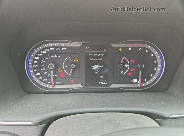 KM8JBCAE3PU215428 2023 HYUNDAI TUCSON Blue Սարքավորումների վահանակի տեսք