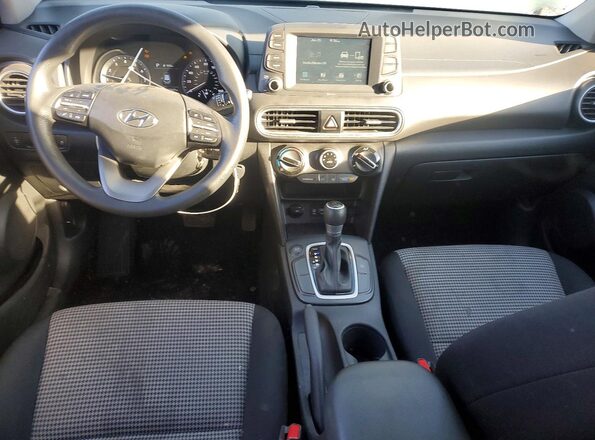 KM8K12AA6MU665570 2021 HYUNDAI KONA Gray Widok deski rozdzielczej
