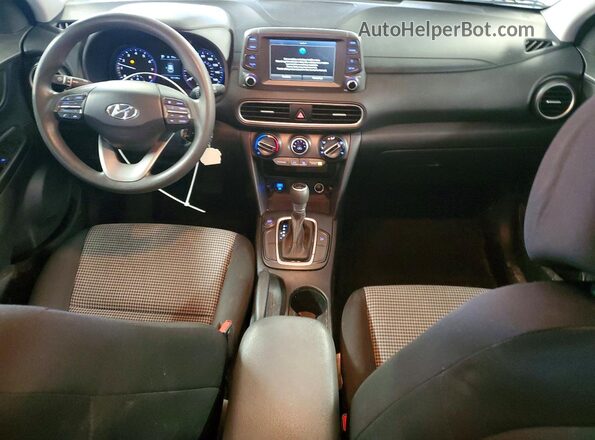 KM8K12AAXMU643541 2021 HYUNDAI KONA White Առջևի վահանակի տեսք