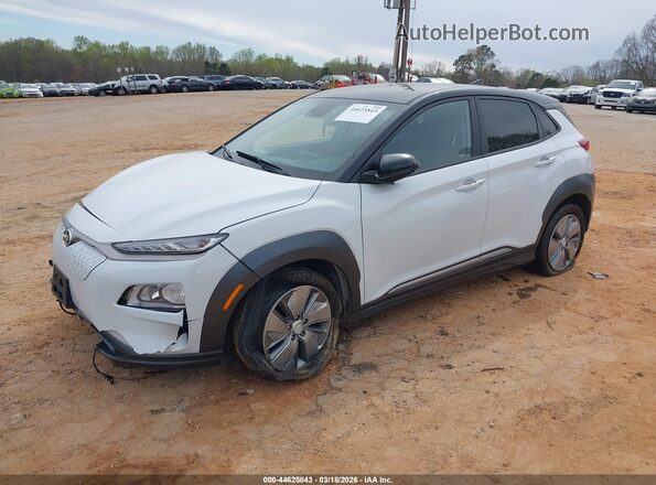KM8K23AG1MU098904 2021 HYUNDAI KONA ELECTRIC White Przód lewy