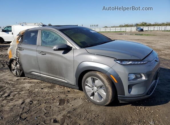 KM8K33AGXMU125787 2021 HYUNDAI KONA Gray წინა მარჯვენა