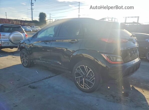 KM8K3CA33NU926835 2022 HYUNDAI KONA Black უკანა მარცხენა