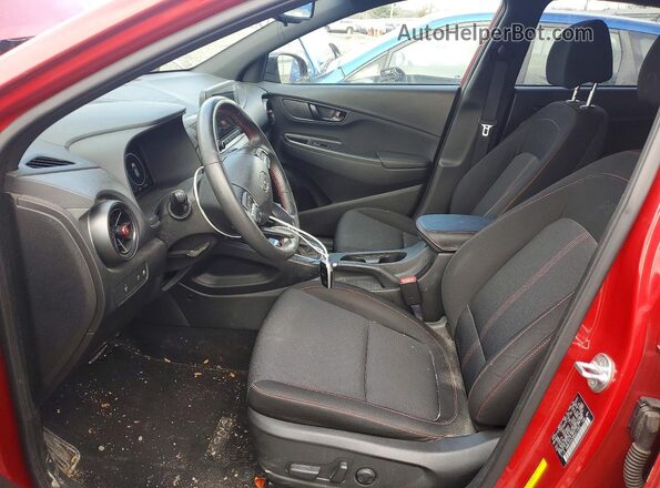 KM8K3CA39NU911093 2022 HYUNDAI KONA Red წინა სალონის ხედი