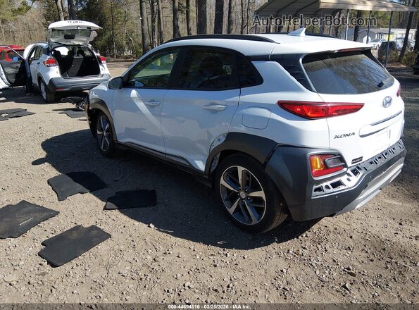 KM8K53A58LU454852 2020 HYUNDAI KONA White უკანა მარცხენა