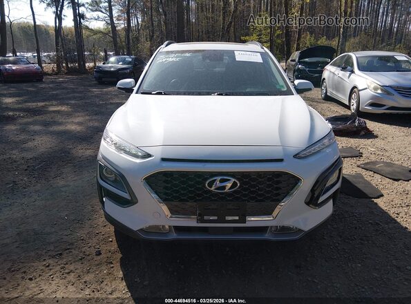 KM8K53A58LU454852 2020 HYUNDAI KONA White ხელსაწყოთა პანელის ხედი