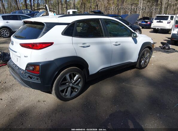 KM8K53A58LU454852 2020 HYUNDAI KONA White უკანა მარჯვენა