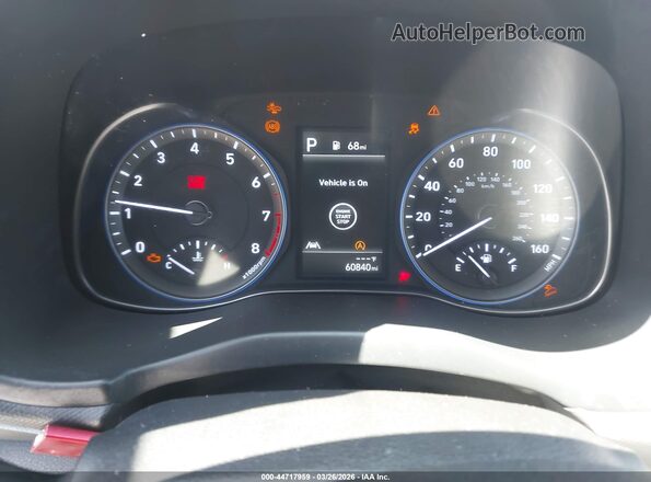 KM8K62AB1NU768164 2022 HYUNDAI KONA Gray Vista de los asientos traseros
