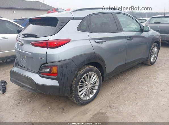 KM8K6CAA0MU605159 2021 HYUNDAI KONA Light Blue Trasero derecho
