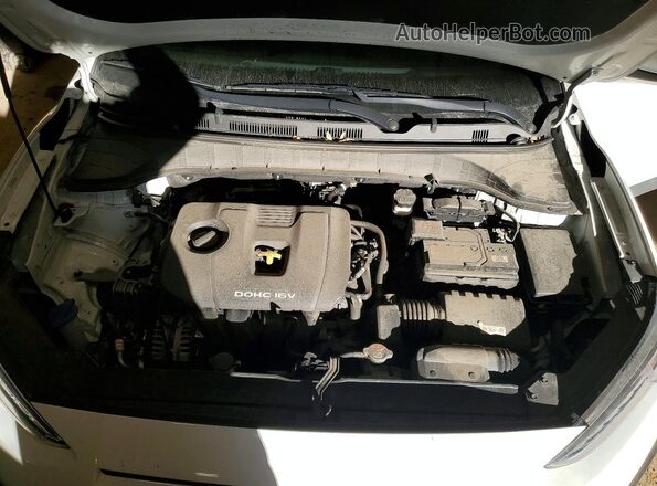 KM8K6CAA8MU664220 2021 HYUNDAI KONA White ძრავის განყოფილების ხედი