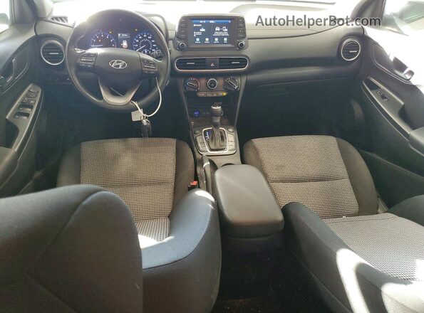 KM8K6CAA8MU664220 2021 HYUNDAI KONA White წინა პანელის ხედი